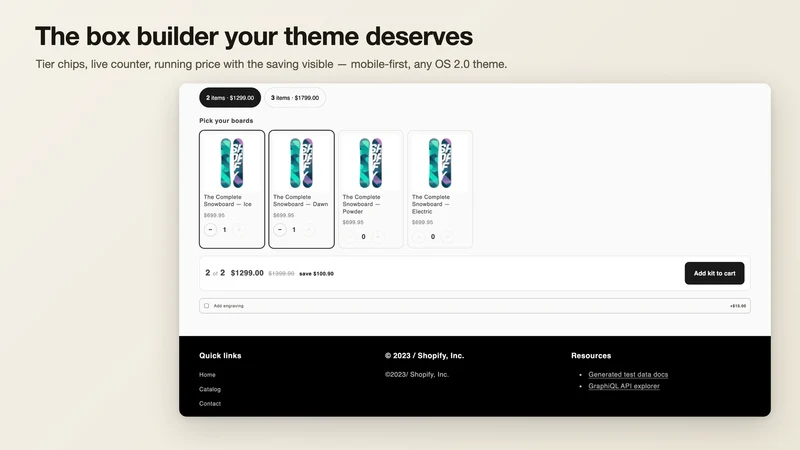 KitBuilder: Bundle Builder