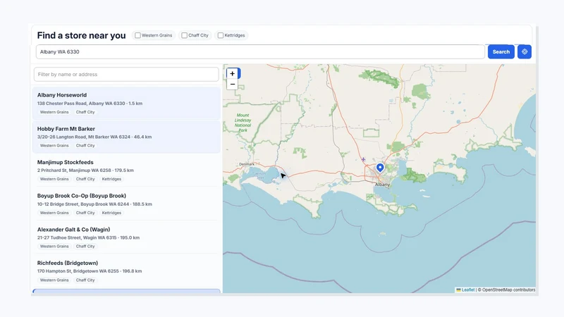 Kinetic Store Locator