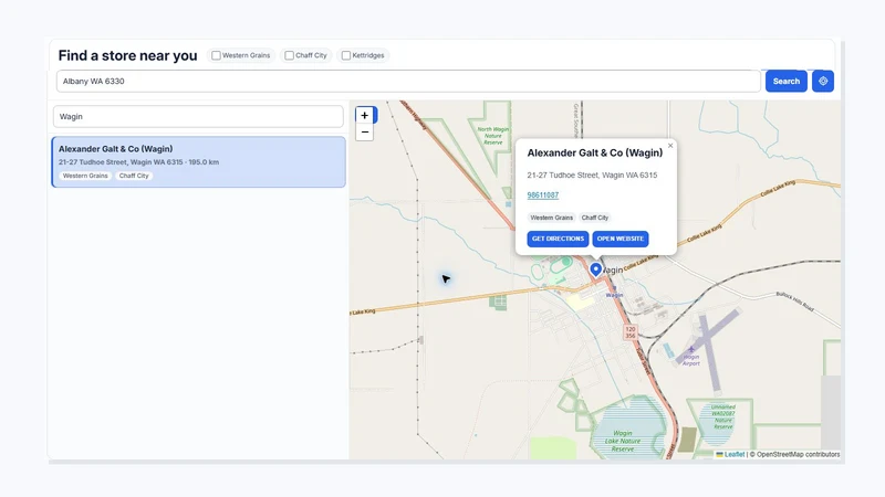 Kinetic Store Locator