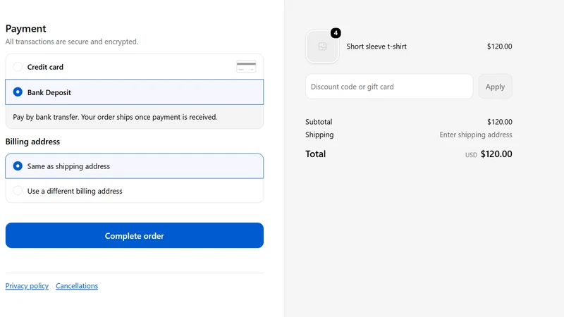Manca: Hide COD by Cart Total