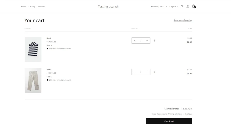 TRoo Collection Based Discount