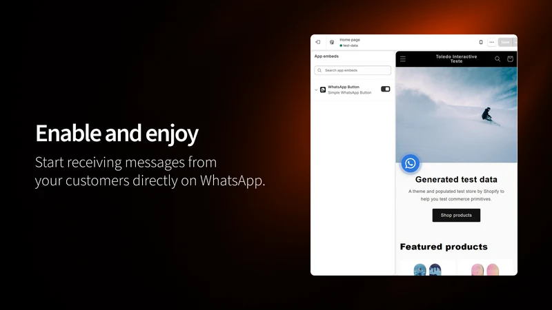 Simple WhatsApp Button