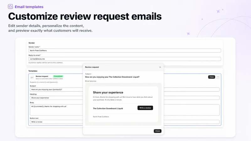 Reveu.me: Reviews & Popups