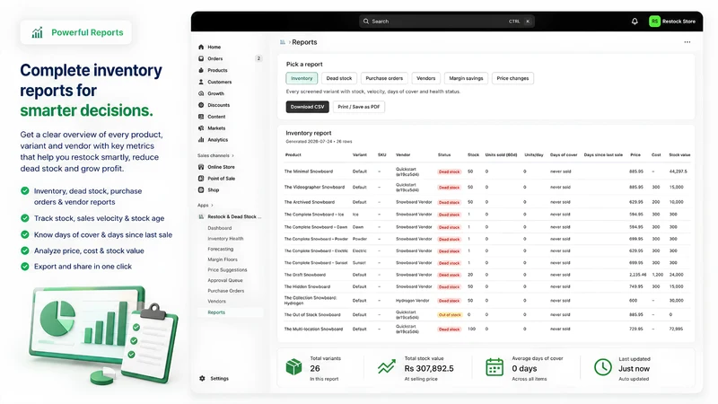 PricePilot‑Smart Stock and PO