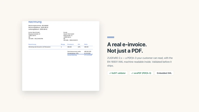 Rechna: E‑Invoices DACH