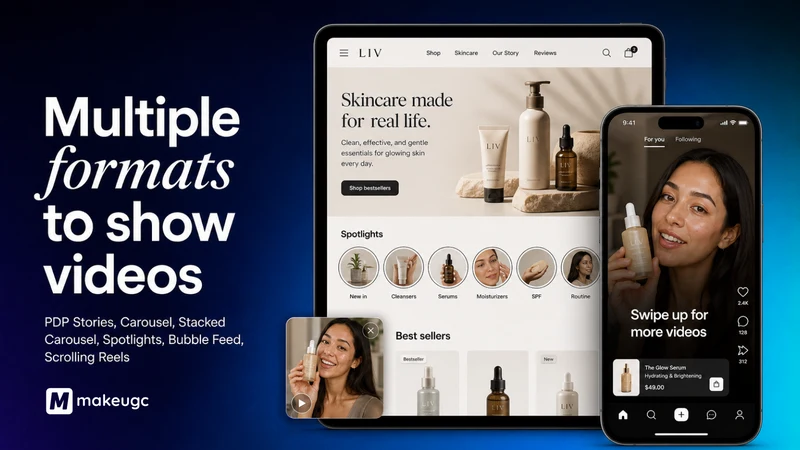 MakeUGC Shoppable Videos & UGC