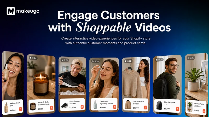 MakeUGC Shoppable Videos & UGC