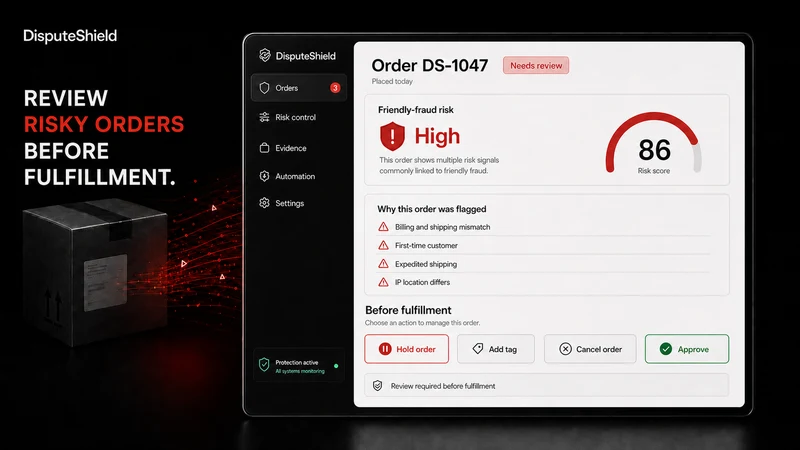 DisputeShield Fraud Prevention