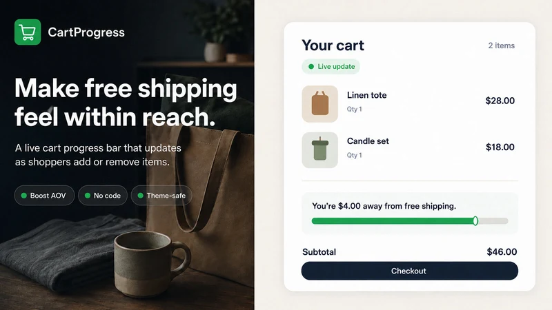 CartProgress: Free Shipping