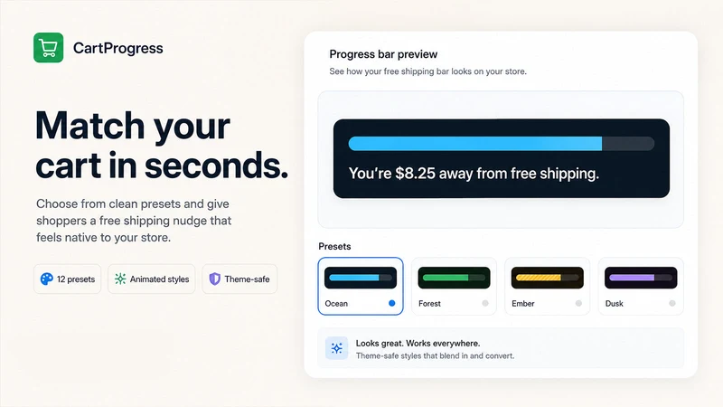 CartProgress: Free Shipping