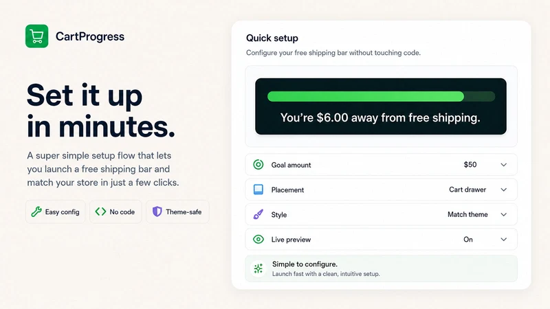 CartProgress: Free Shipping