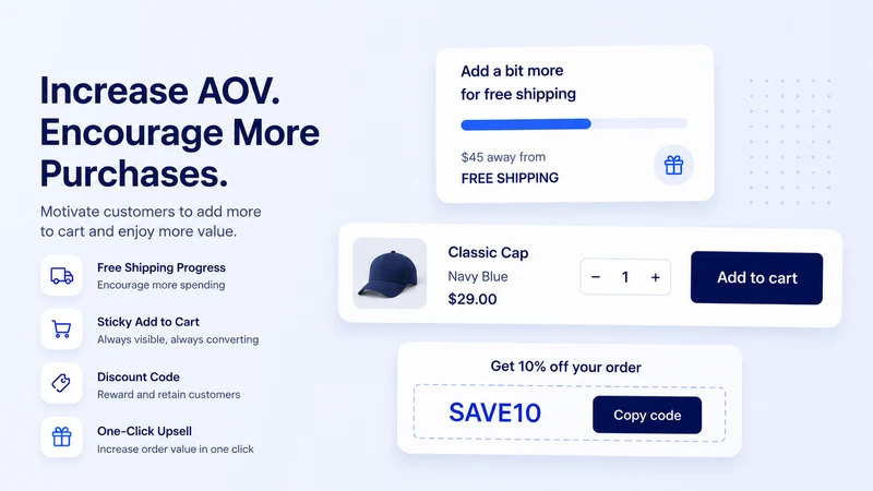AIO Free shipping bar 8+Apps
