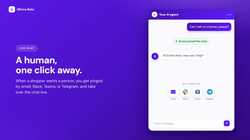 Ultimo: AI Agent & Live Chat
