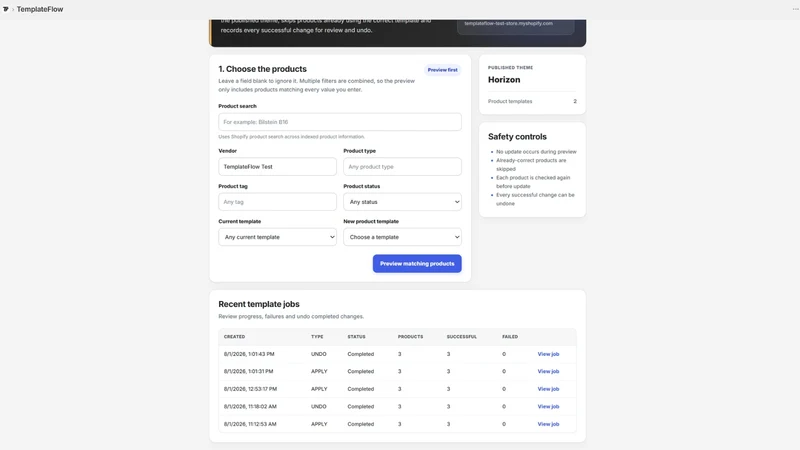 Template Flow