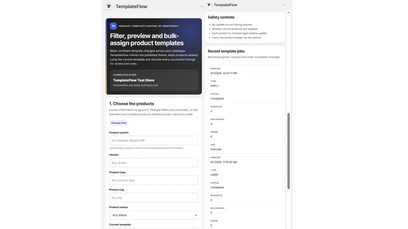 Template Flow