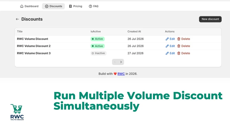 RWC: Volume Discount App