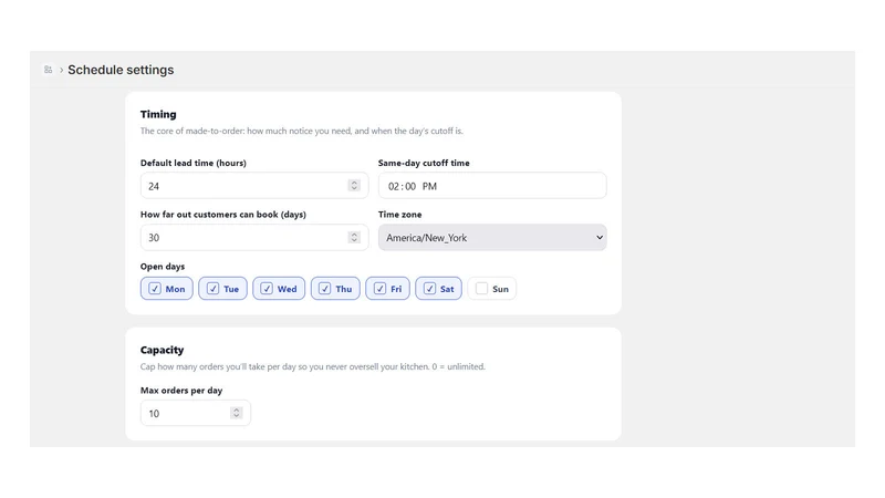 Readyby Pickup Delivery Dates
