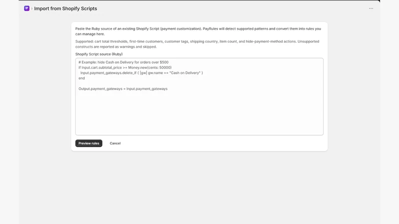 PayLogic Payment Customization