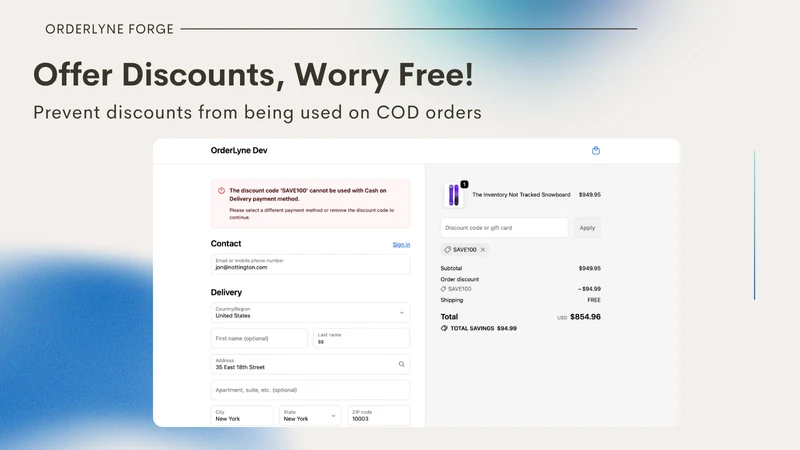 Paylock – COD Discount Control