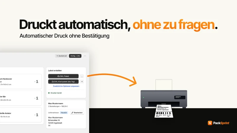 PackSprint ‑ DHL Versand