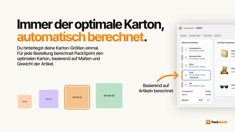 PackSprint ‑ DHL Versand
