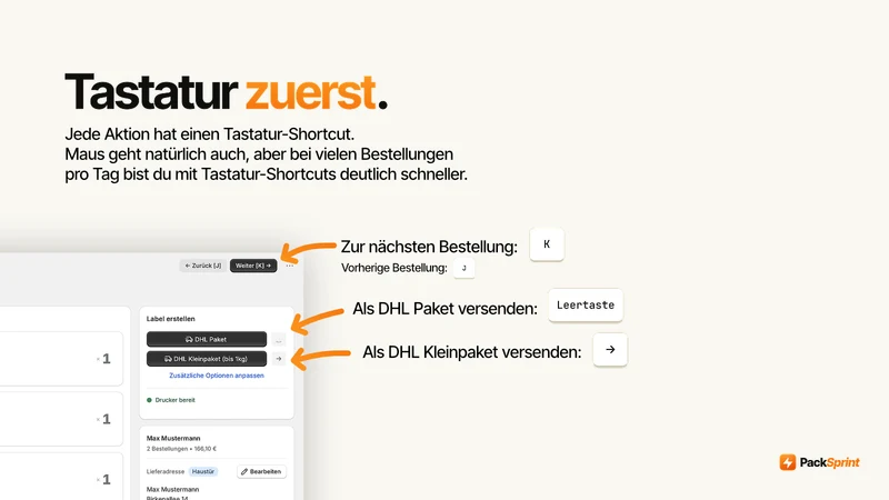 PackSprint ‑ DHL Versand