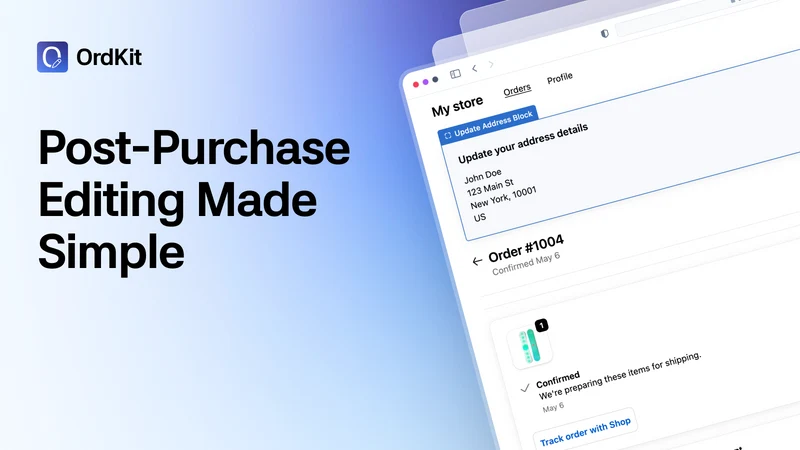 OrdKit Order Editing