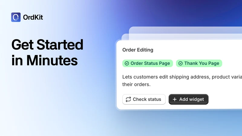 OrdKit Order Editing