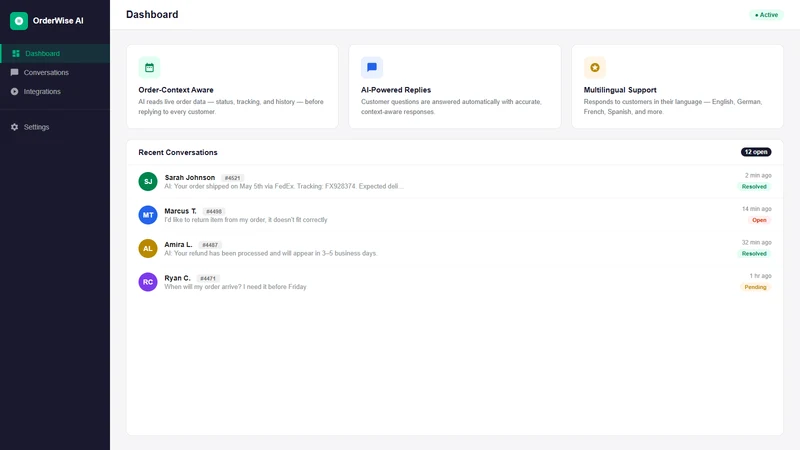 OrderWise AI