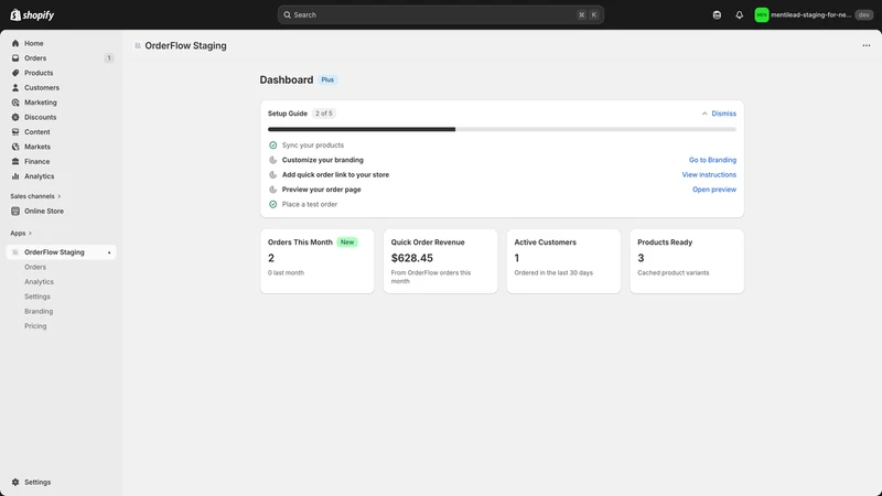 OrderFlow ‑ B2B Quick Order