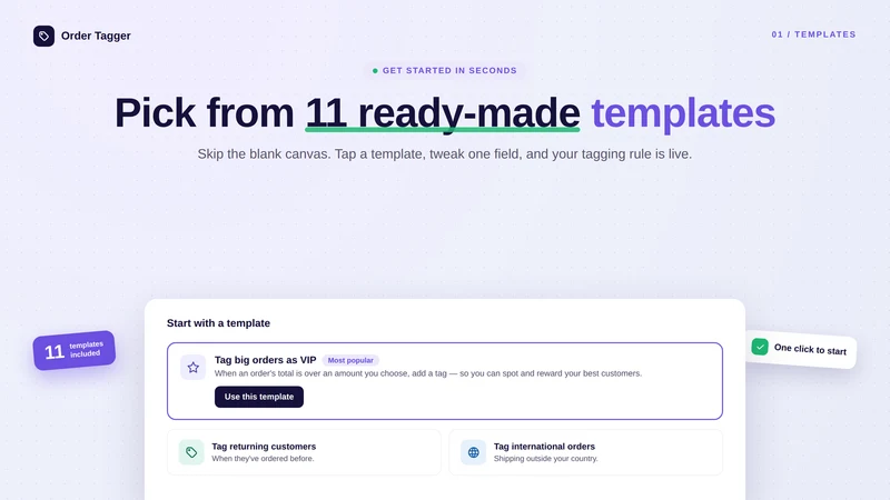 TagPilot — Order Auto‑Tagger