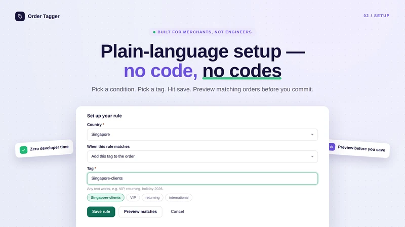 TagPilot — Order Auto‑Tagger