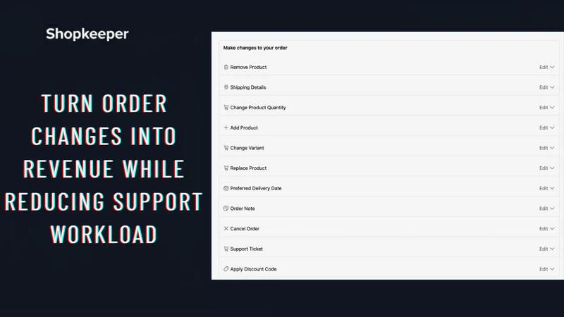 Order Edit & Upsell