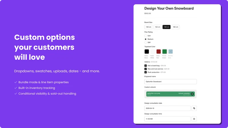 Optionfier: Options & Bundles