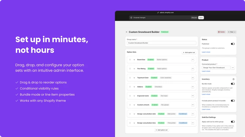 Optionfier: Options & Bundles