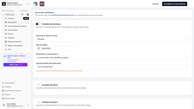 Connecteur Odoo