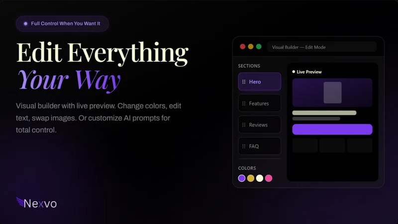 Nexvo AI Store Builder
