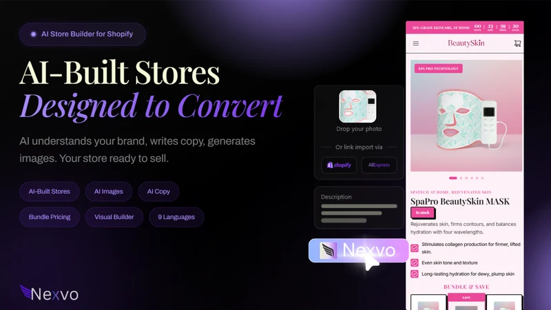 Nexvo AI Store Builder