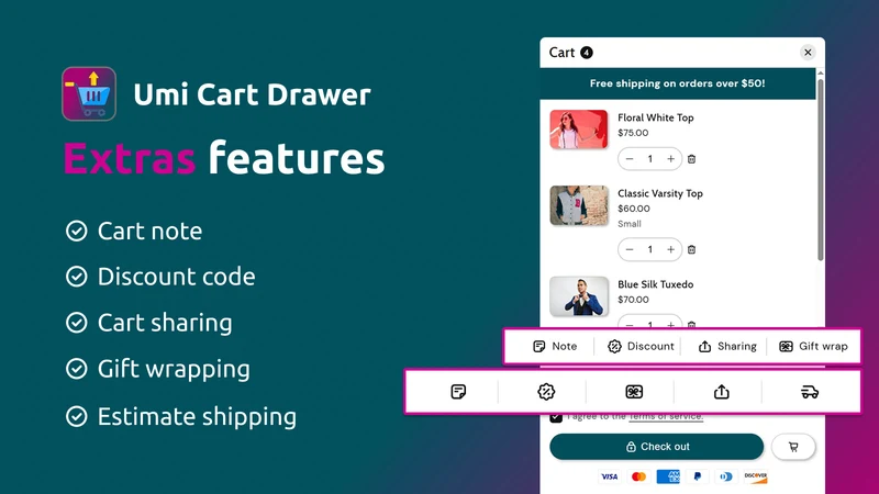 Nexora Cart Upsell Cart Drawer