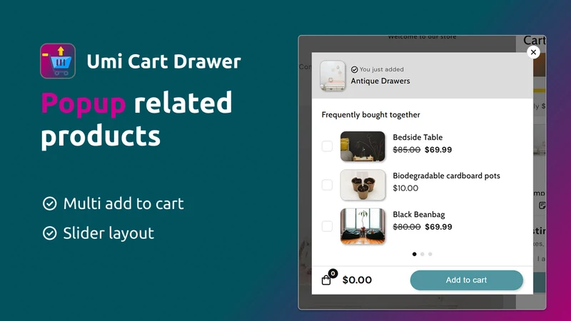 Nexora Cart Upsell Cart Drawer