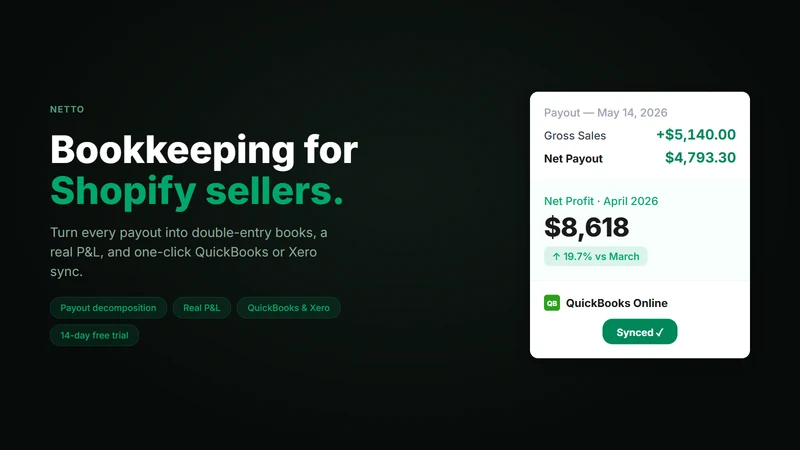 Netto: Profit & Bookkeeping