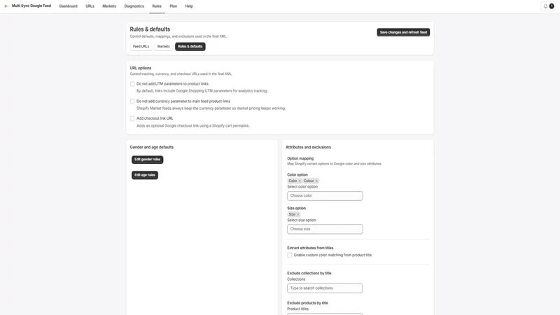 Multi Sync Google Feed
