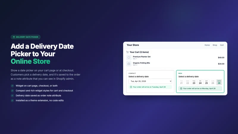 MSK: Delivery Date Scheduler