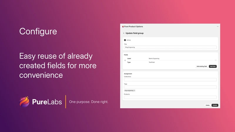Pure Product Options
