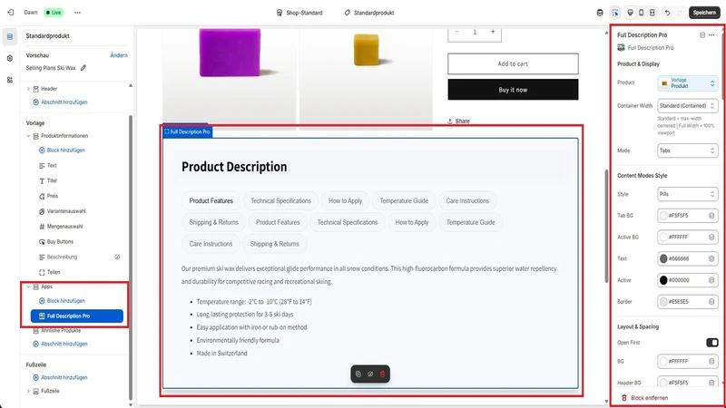 Product Description Layout Pro