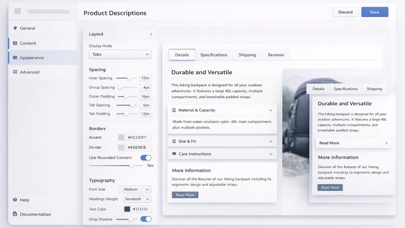 Product Description Layout Pro