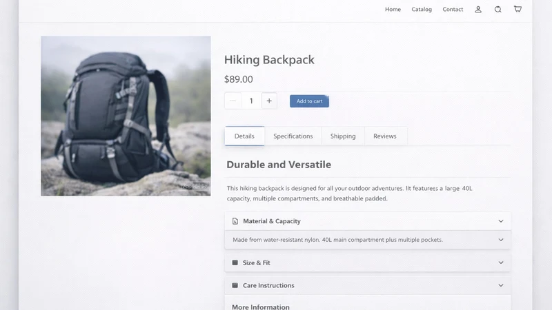 Product Description Layout Pro
