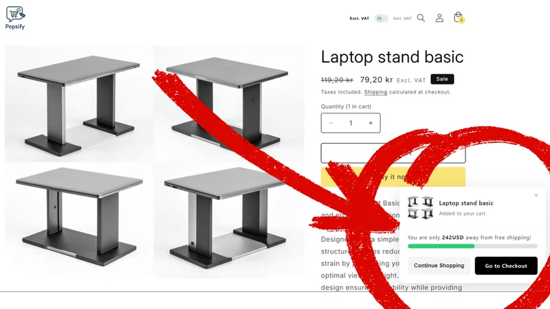 Popsify ‑ Cart Reward Popup