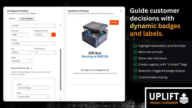 Uplift Product Customizer