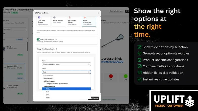 Uplift Product Customizer